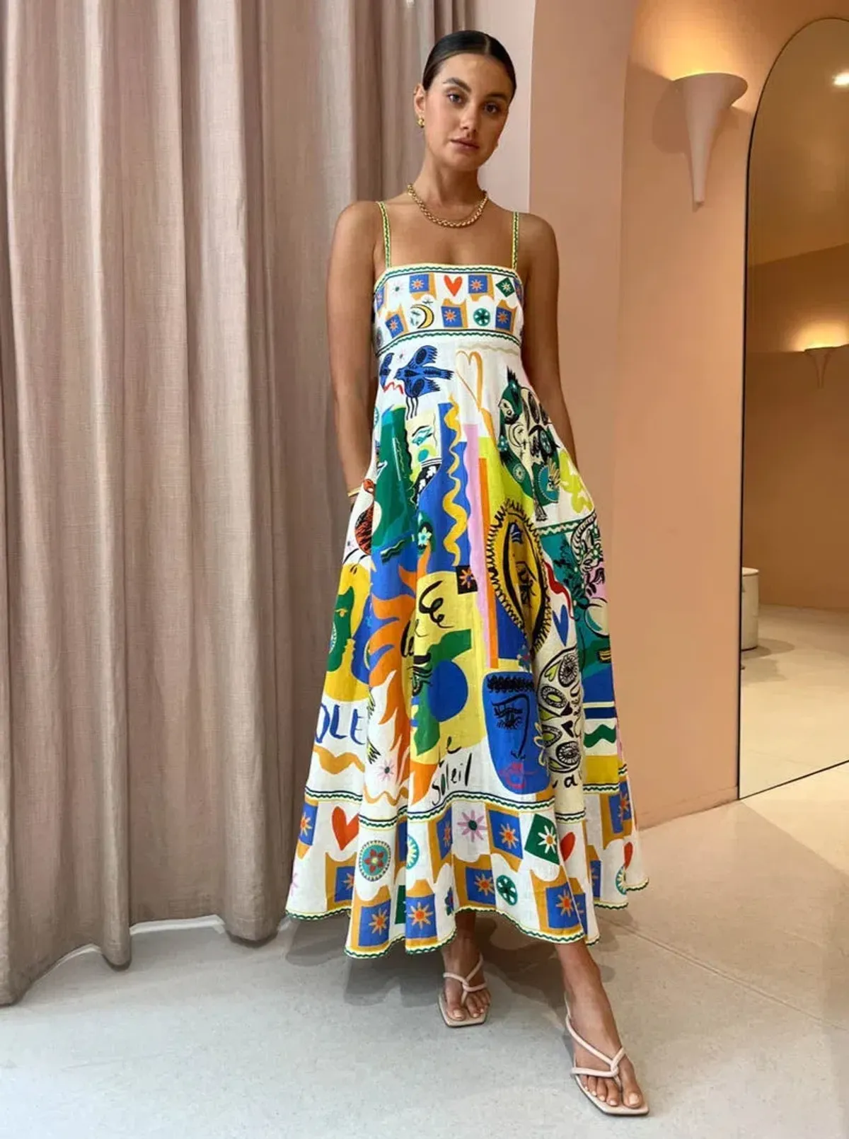 Alemais Soleil Sundress Multi Size AU 10 - Image 1