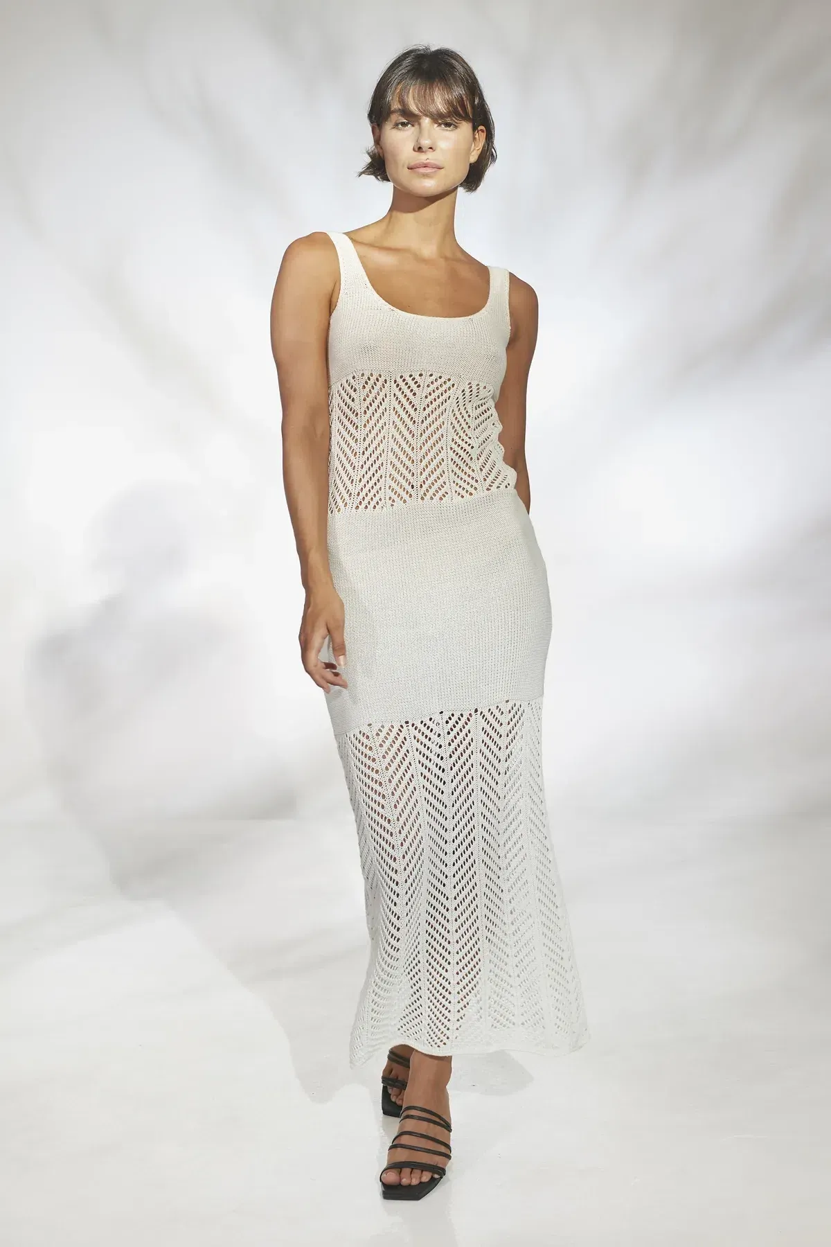Rue Stiic Erika Midi Dress White Size Small / AU 8 - Image 1