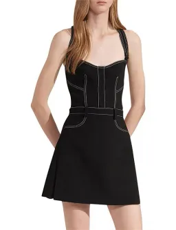 Dion Lee Stitch Tuck Mini Dress Black Size AU 10 for rent on The Volte - image 1