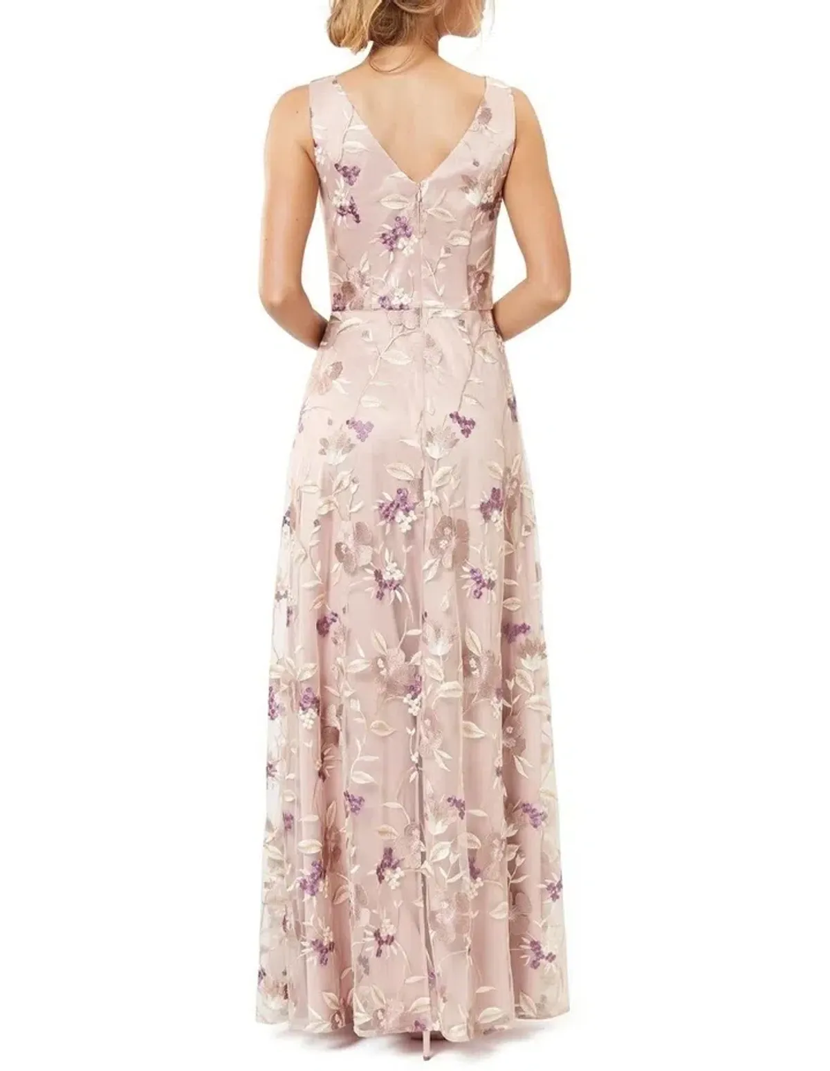 Review Bella Floral Maxi Dress Blush Size 8 - Image 4