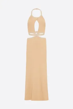 Manning Cartell Beyond Limits Knit Dress Taupe Size XS / Au 6 for rent on The Volte - image 3