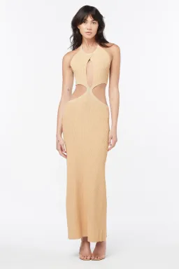 Manning Cartell Beyond Limits Knit Dress Taupe Size XS / Au 6 for rent on The Volte - image 1