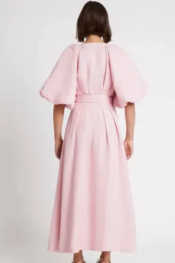 Aje Evermore Midi Dress Rose Pink Size 14 for rent on The Volte - image 3