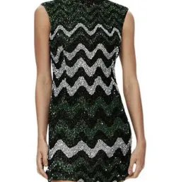 Rachel Gilbert Callum Mini Dress Multi Sequin Size 2/AU 10 for rent on The Volte - image 2