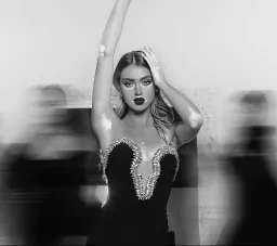Albina Dyla Classica Gown Black Size 8  for rent on The Volte - image 3