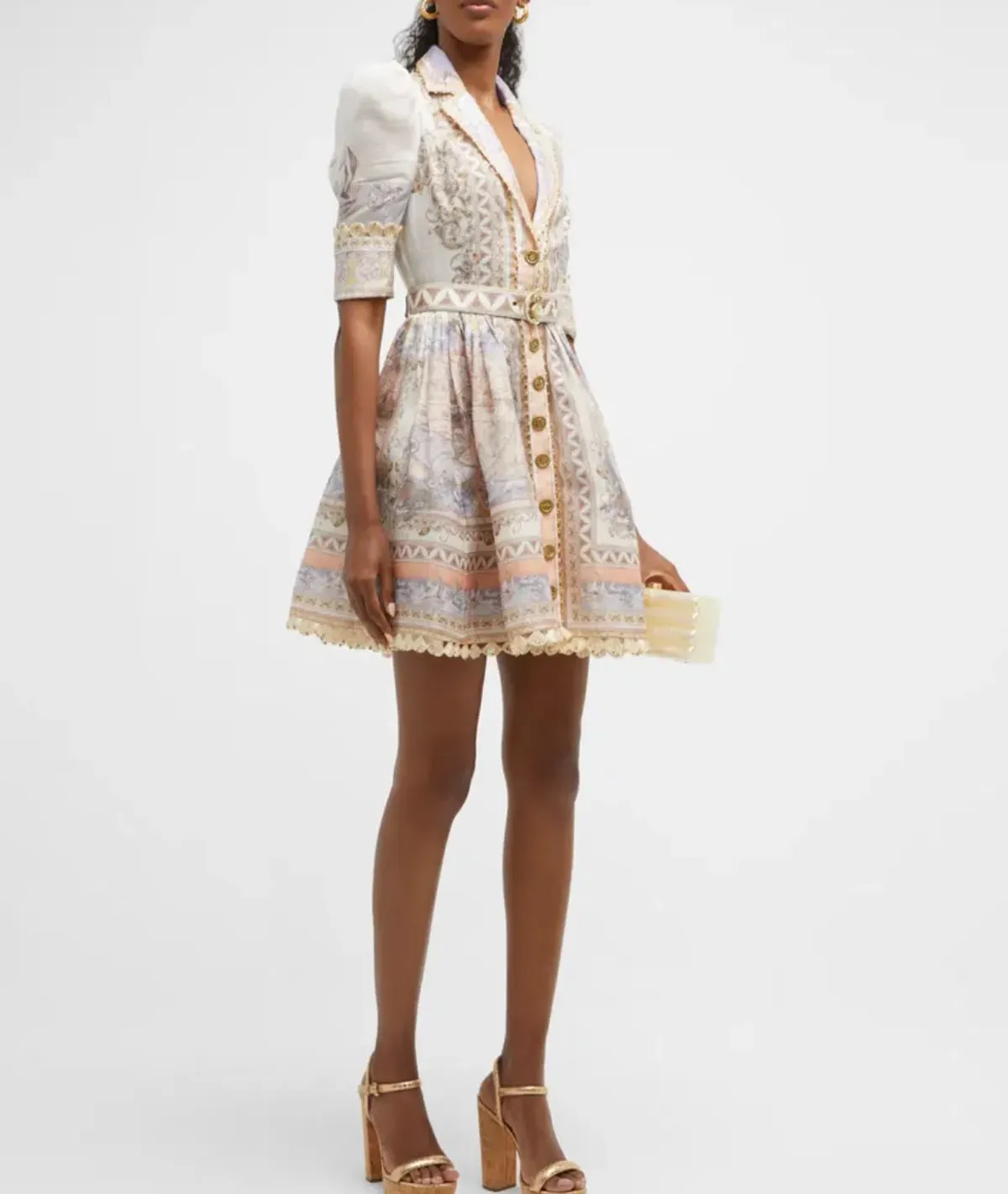 Zimmermann The High Tide Shirt Dress in Odyssey Print Size 2/Au12 - Image 1