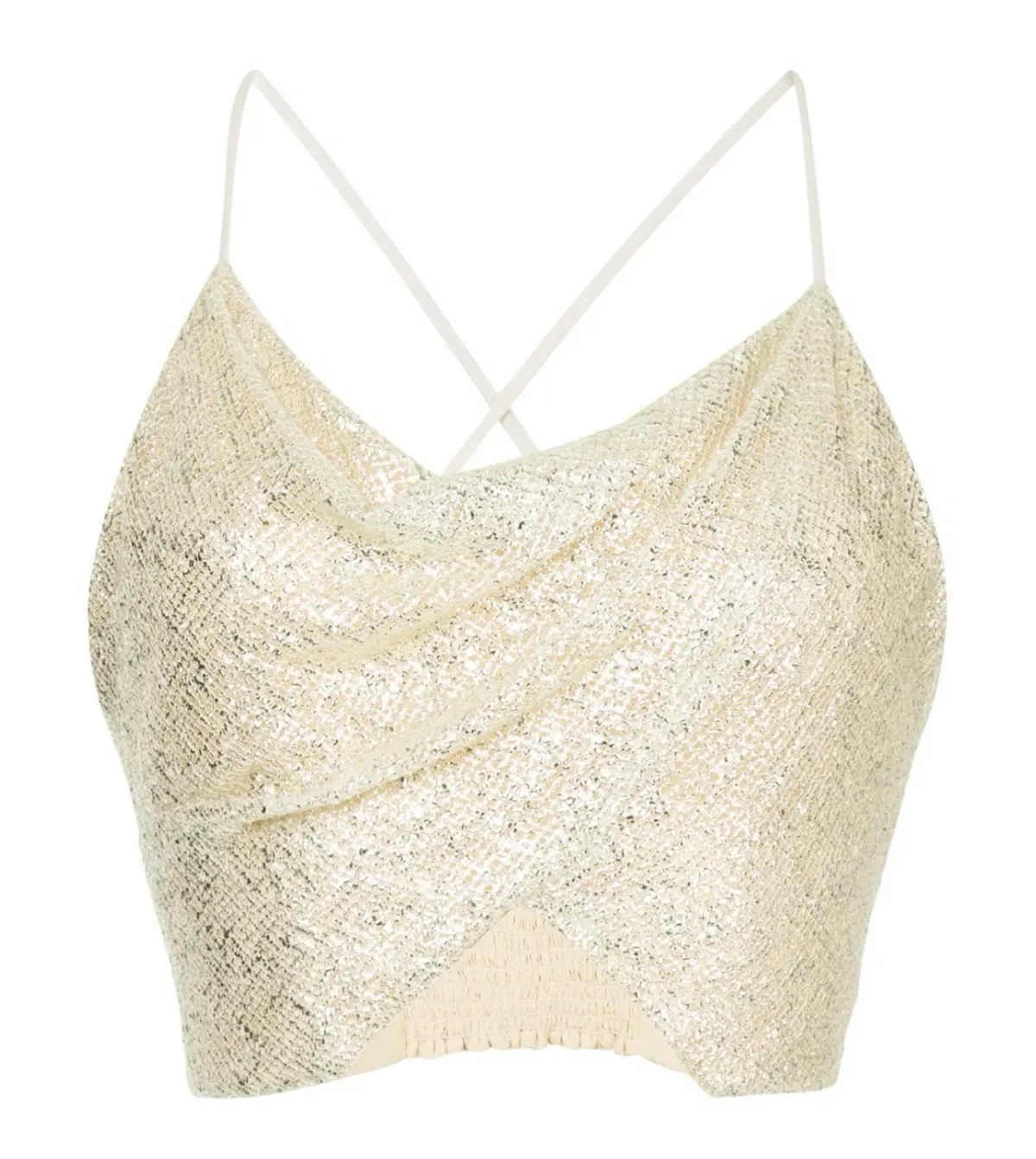 Manning Cartell Flash Bulb Mini Skirt & Cami Set Metallic Gold Size 8 - Image 3