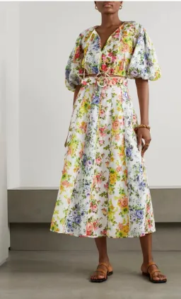 Zimmermann Net Sustain Floral Print Top & Skirt Set Size 1/AU 10 for rent on The Volte - image 1