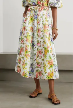 Zimmermann Net Sustain Floral Print Top & Skirt Set Size 1/AU 10 for rent on The Volte - image 4