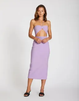Lover Kiki Midi Dress Purple Size 10 for rent on The Volte - image 1