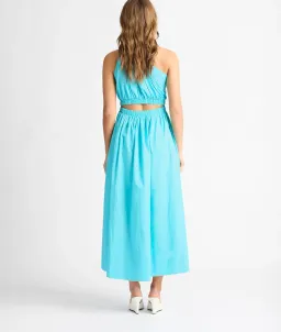 Sheike Isla Statement Dress In Turquoise Size 6 for rent on The Volte - image 2