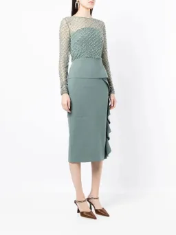 Rachel Gilbert Estelle Dress Green Size 4/Au 14  for rent on The Volte - image 2