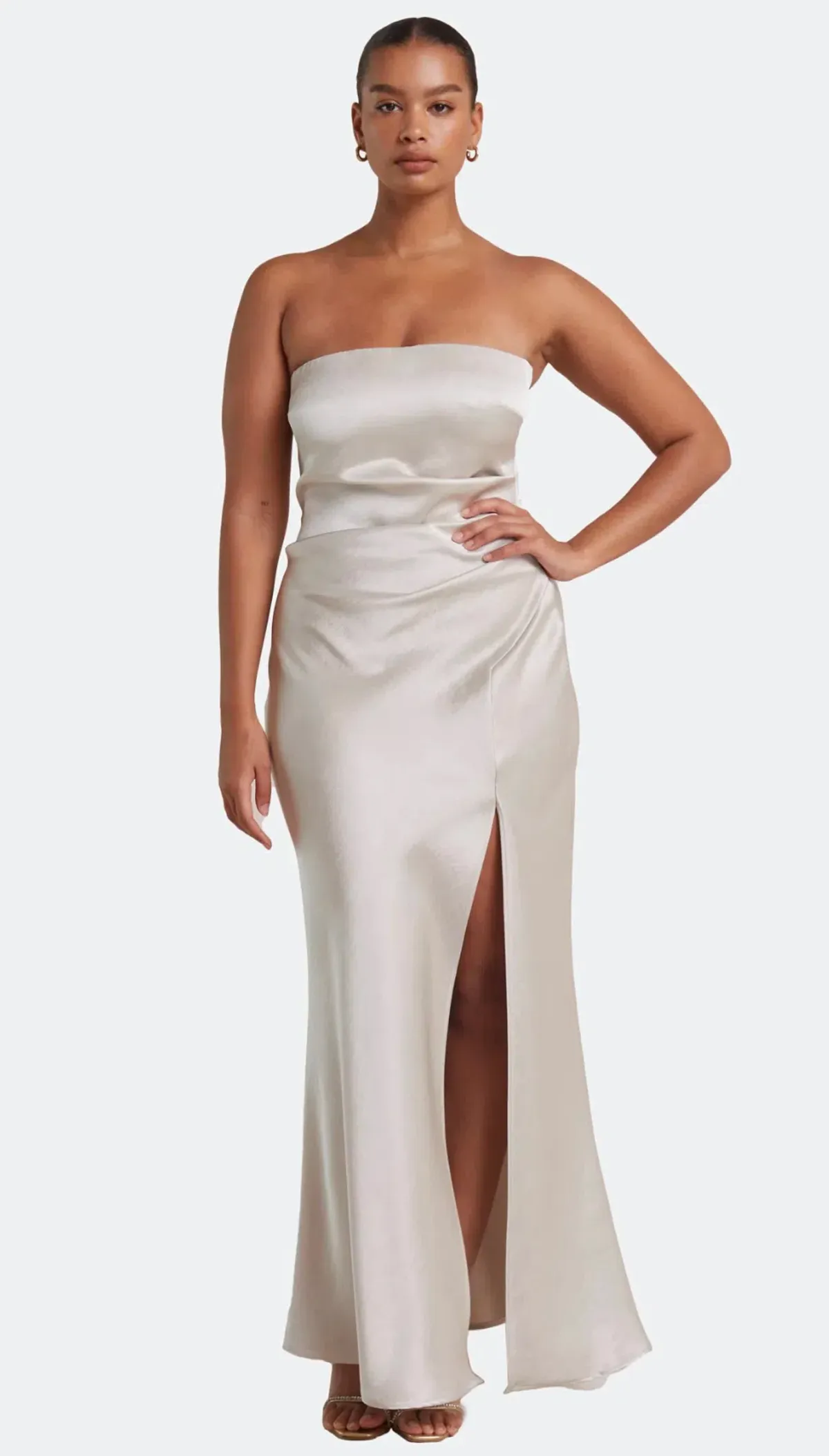 Bec & Bridge Dreamer Strapless Dress Sand Size AU 6 - Image 1