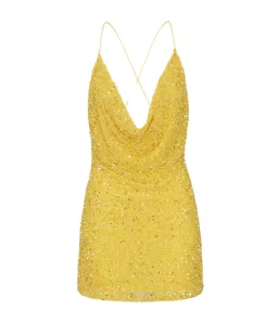 Retrofete Mich Dress in Yellow Size XS / AU 6 for rent on The Volte - image 4