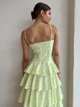 Issy Hope Floats Dress In Key Lime Dot Size AU 8 for rent on The Volte - image 3