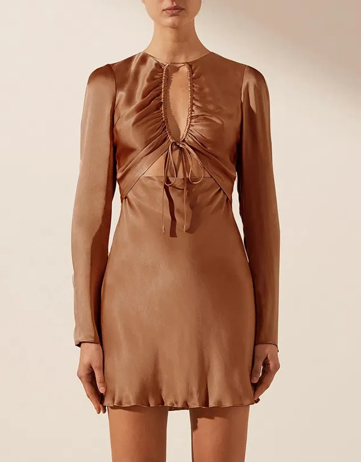 Shona Joy Felicity Long Sleeve Mini Dress size 14 - Image 1