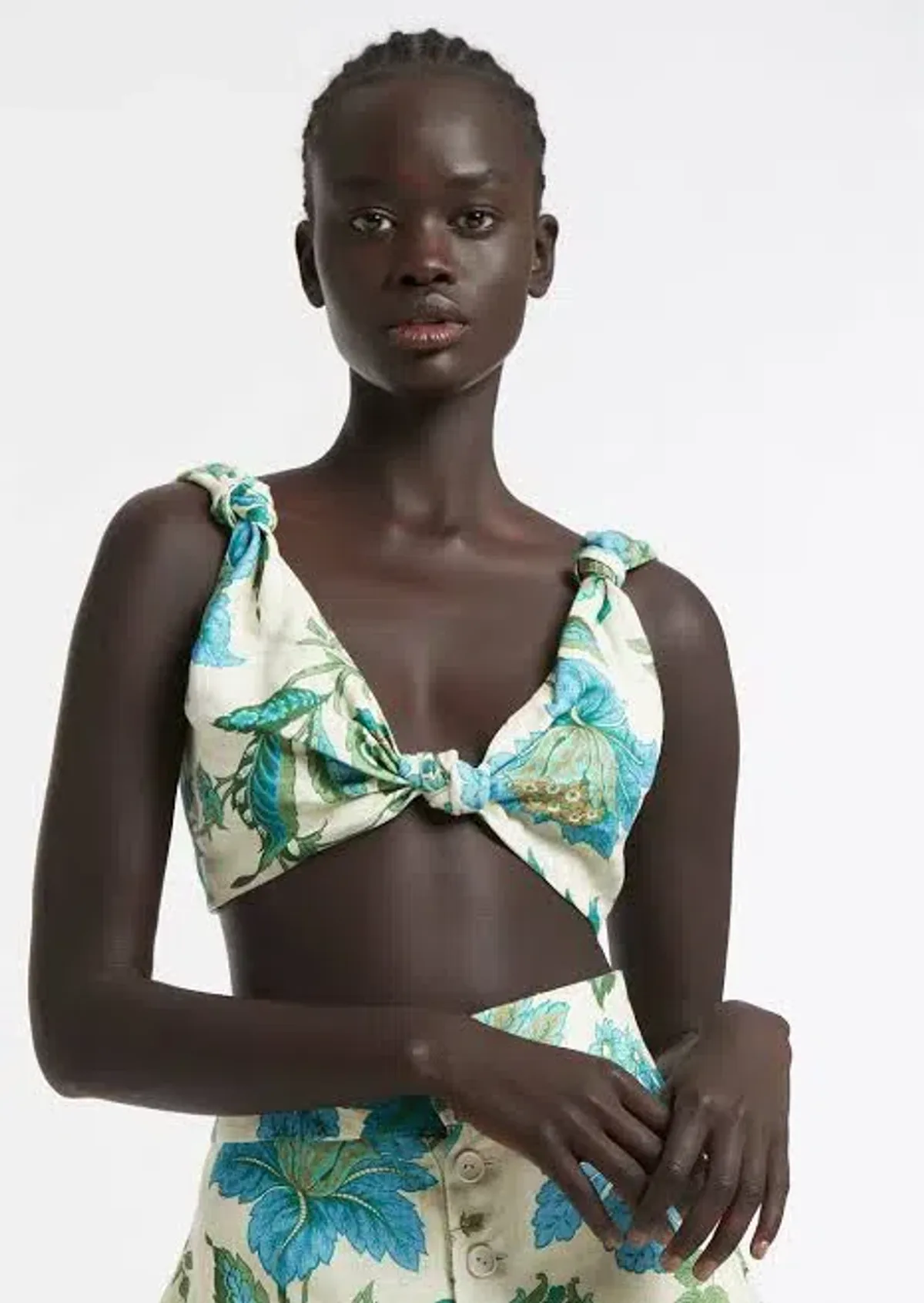 Sir the Label Alexandre Knot Bralette Marguerite Floral Print Size 2/AU 10 - Image 4