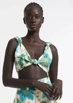 Sir the Label Alexandre Knot Bralette Marguerite Floral Print Size 2/AU 10 for rent on The Volte - image 4