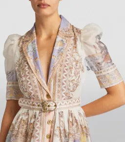 Zimmermann High Tide Midi Shirt Dress Odyssey PrintSize 4 / Au 16 for rent on The Volte - image 3