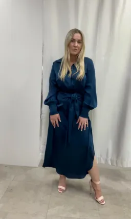 Sheike Hemisphere Midi Dress Blue Size 8 / S for rent on The Volte - image 5