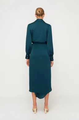Sheike Hemisphere Midi Dress Blue Size 8 / S for rent on The Volte - image 3