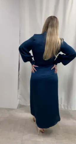 Sheike Hemisphere Midi Dress Blue Size 8 / S for rent on The Volte - image 7