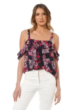Camilla and Marc Grenadine Top in Floral Size 10 for rent on The Volte - image 3