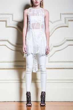Asilio Diamond in the Rough Dress White 6 for rent on The Volte - image 1