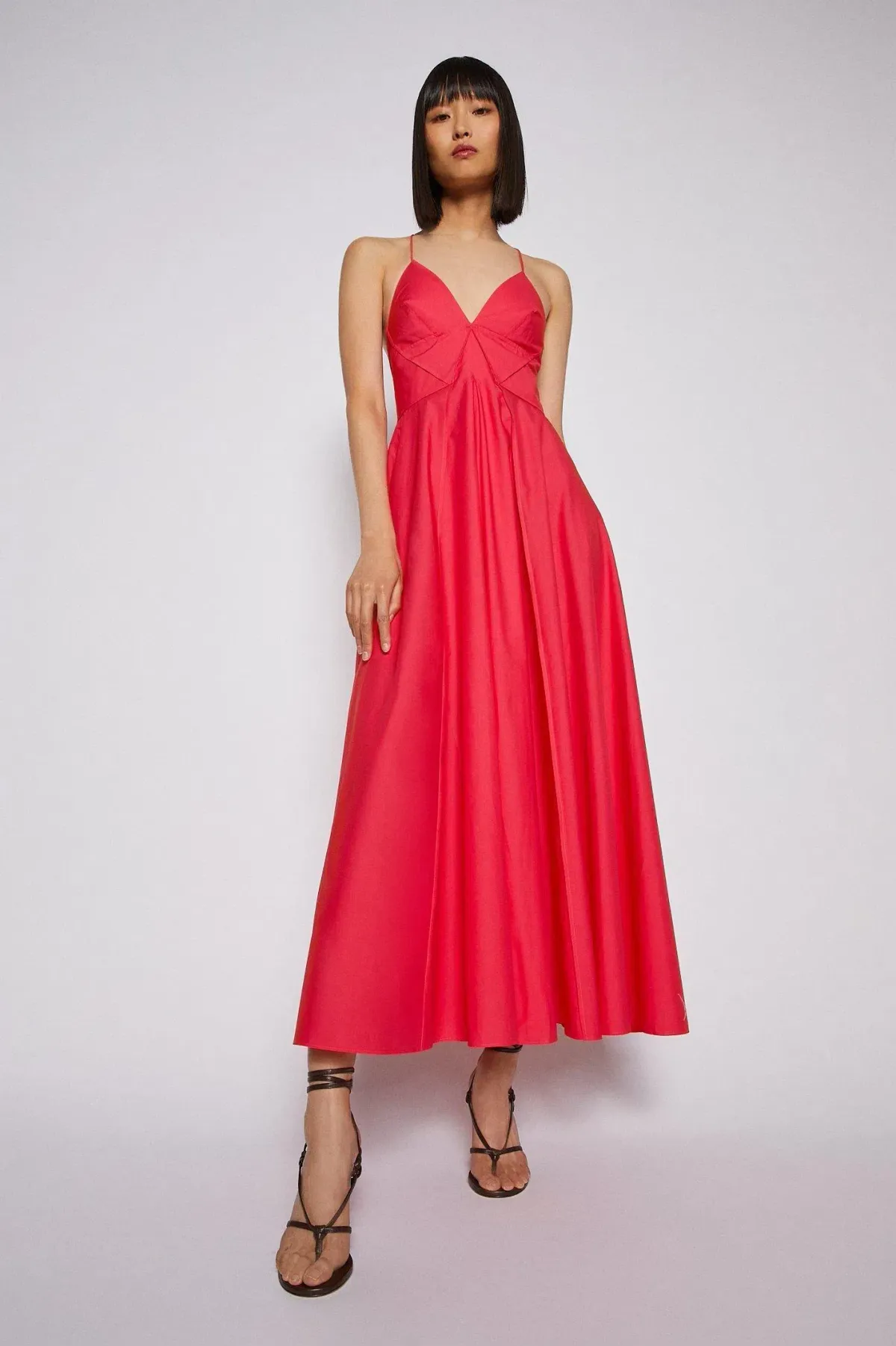 Scanlan Theodore Parachute Strappy Dress in Fuchsia Pink Size AU 12 - Image 1