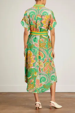 Alemais Marion Shirt Dress Green Size AU 8 for rent on The Volte - image 2