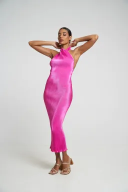 L'Idee Klum Gown Flamingo Pink Size AU 10 for rent on The Volte - image 1