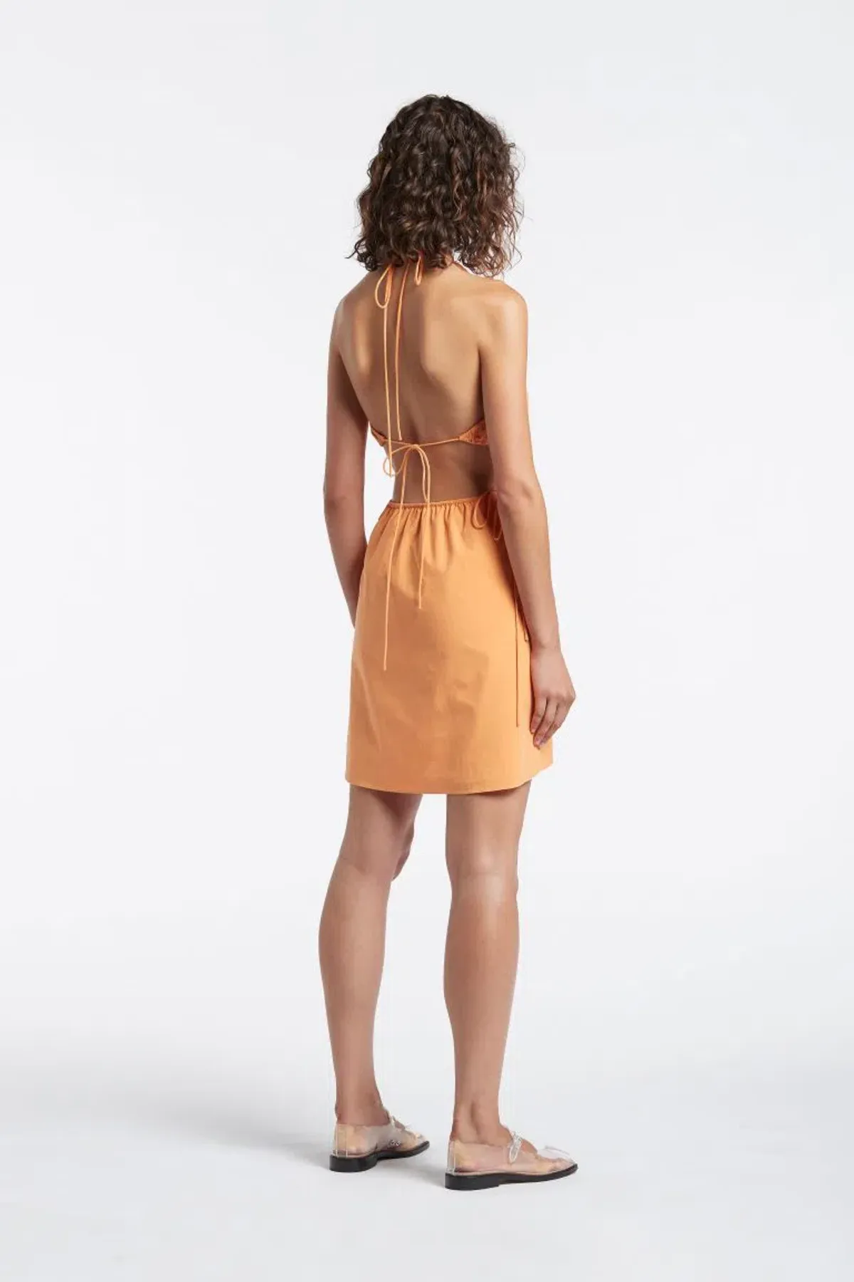 Sir the Label Coppola Mini Dress Papaya Casbah Size 8 - Image 2