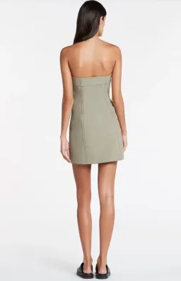 Sir the Label Adrien Structured Mini Dress Sage Green  Size 0 / Au 6  for rent on The Volte - image 3