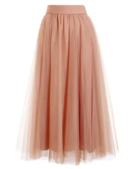 Zimmermann Tulle Midi Skirt Lipstick Size 3/Au 14 for rent on The Volte - image 3