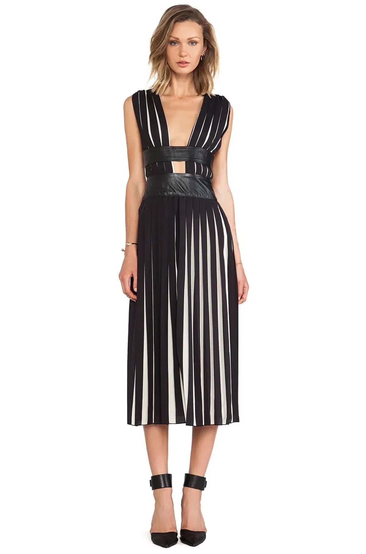 Shakuhachi Pleats Please Dress Black Size 6 - Image 1
