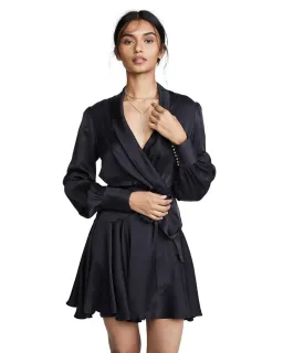 Zimmerman Silk Wrap Dress Black Size 0/Au 8 for rent on The Volte - image 2