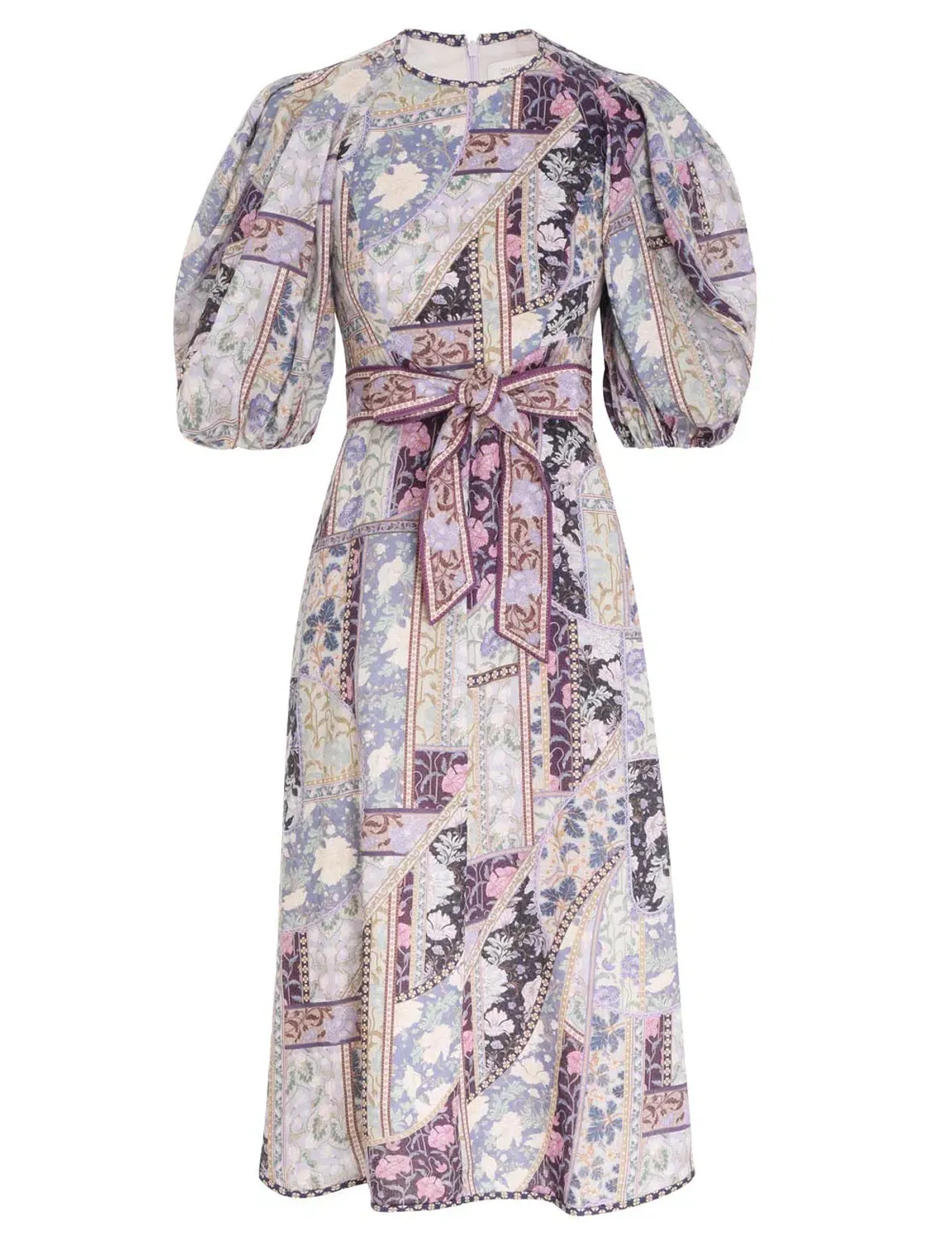 Zimmermann Celestial Day Midi Dress Lavender Swirl Floral Size 2 / 12 AU - Image 1