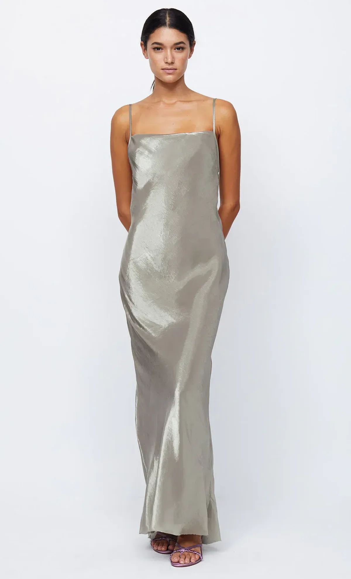 Bec & Bridge Fleur Dress Silver Size 8 - Image 1