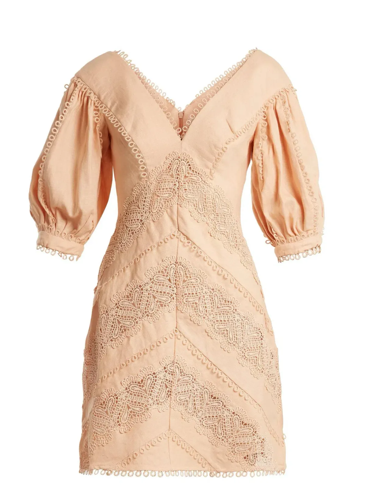 Zimmermann Painted Heart Chevron Mini Dress Blossom Size 8 - Image 3