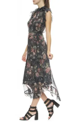 Zimmermann Unbridled Frill Dress Floral Size 0/Au 8  for rent on The Volte - image 2