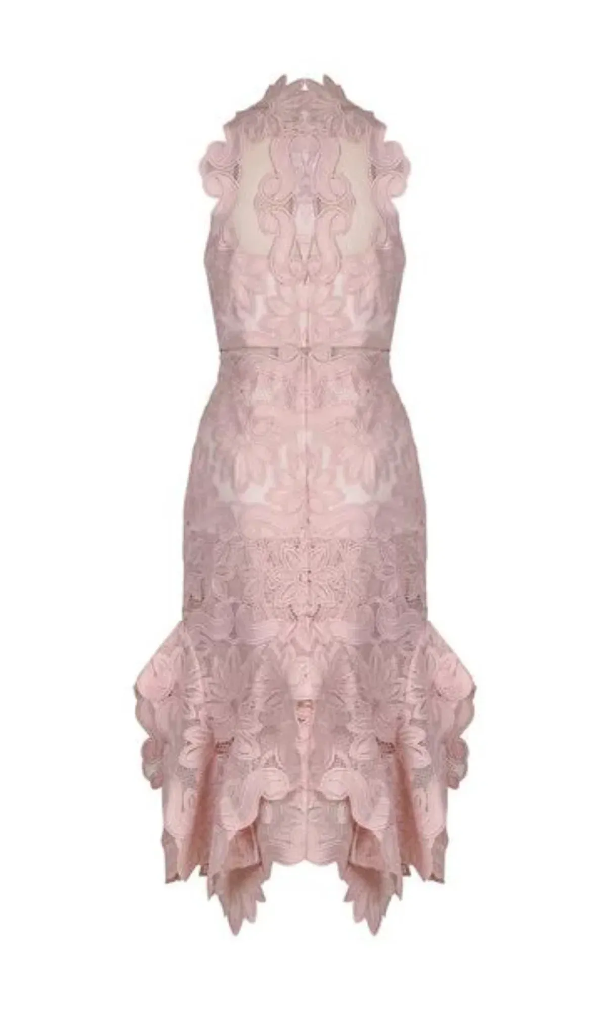 Thurley Waterlily Midi Dress Nude Size 10 - Image 5