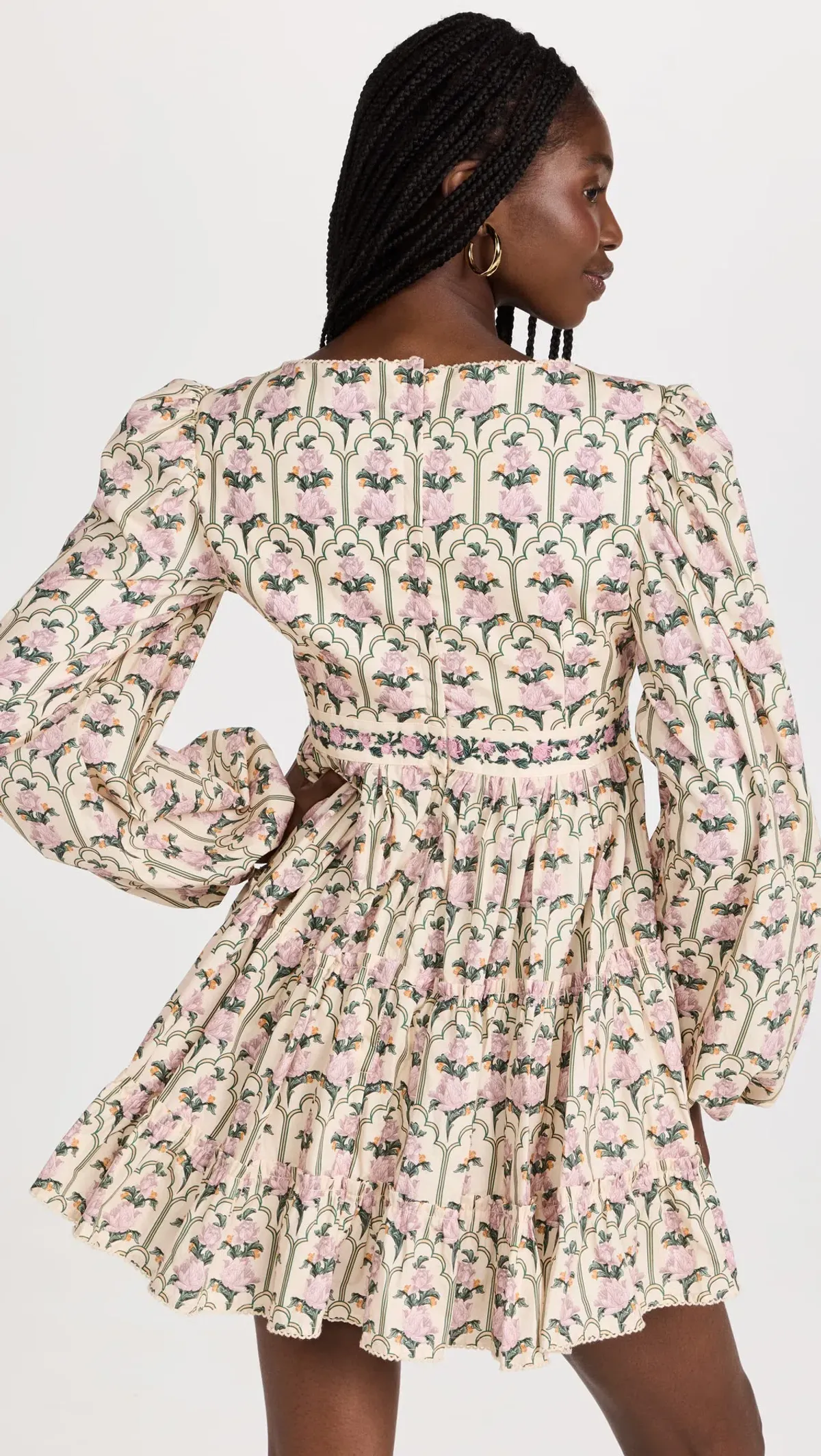 Agua by Agua Bendita Avena Peonia Aurora Mini Dress Floral Size 8 - Image 3