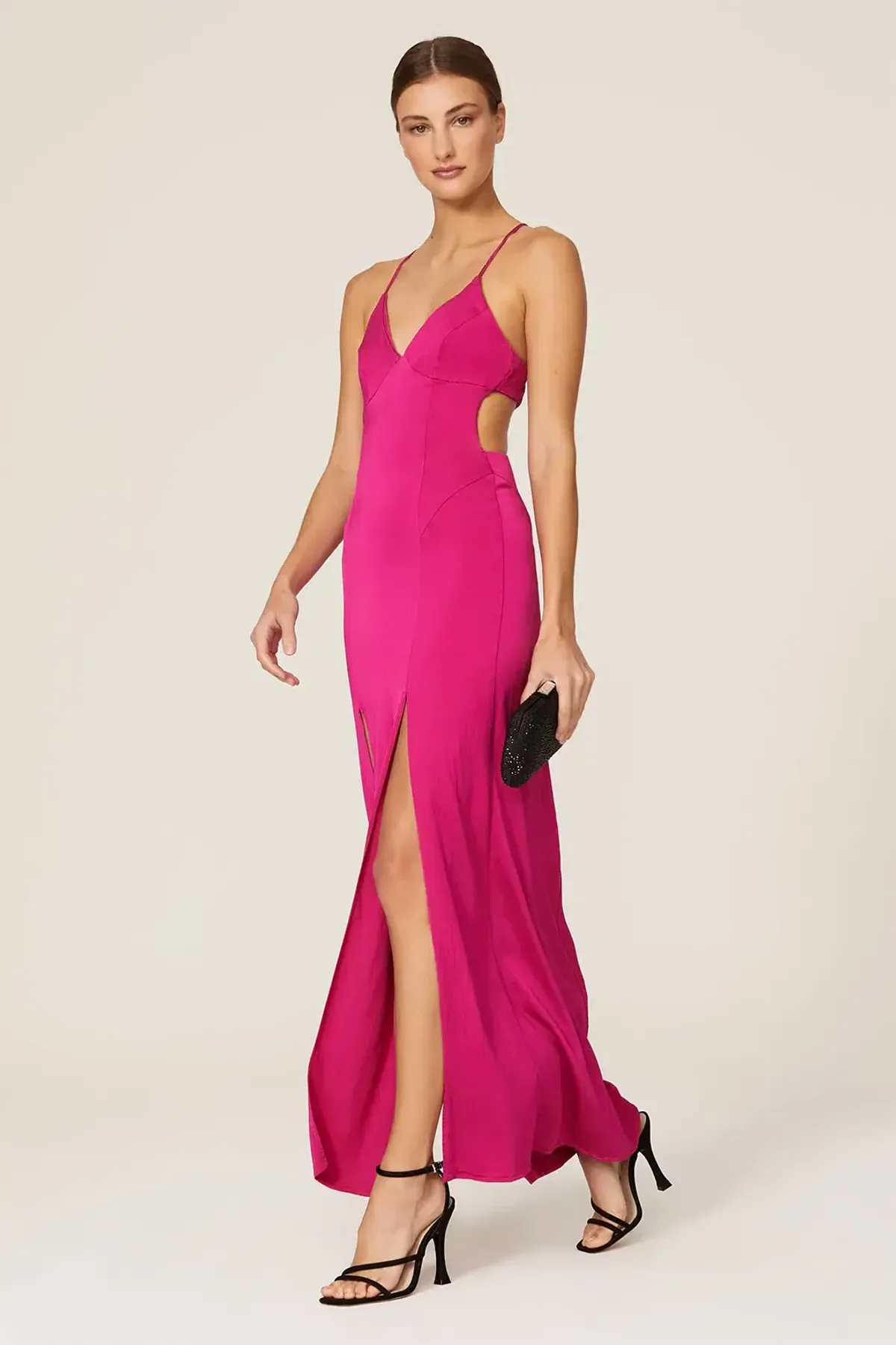 Manning Cartell Facetime Maxi Slip Dress Pink Size 10 - Image 1