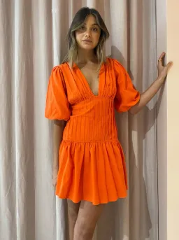 By Nicola Fiesta Mini Dress Orange Size 10 for rent on The Volte - image 2