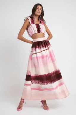 Aje Kasbah Top & Skirt Set Print Size 6 for rent on The Volte - image 2
