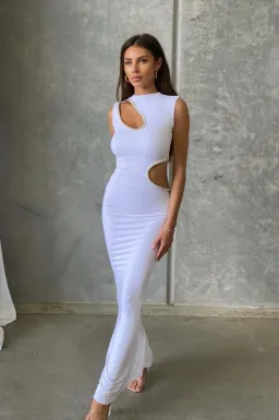 Ivona Skelo Vivia Dress White Size 6 for rent on The Volte - image 1
