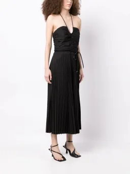 Rebecca Vallance Magdalena Halter Midi Dress Black Size 16 for rent on The Volte - image 3
