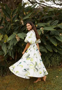 Aje Zest Midi Dress White Size AU 8  for rent on The Volte - image 6
