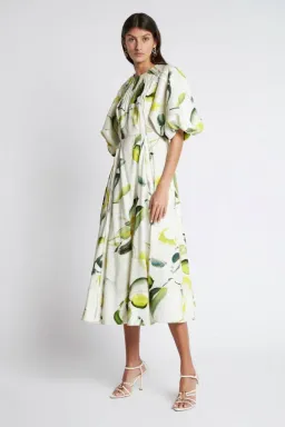 Aje Zest Midi Dress White Size AU 8  for rent on The Volte - image 2
