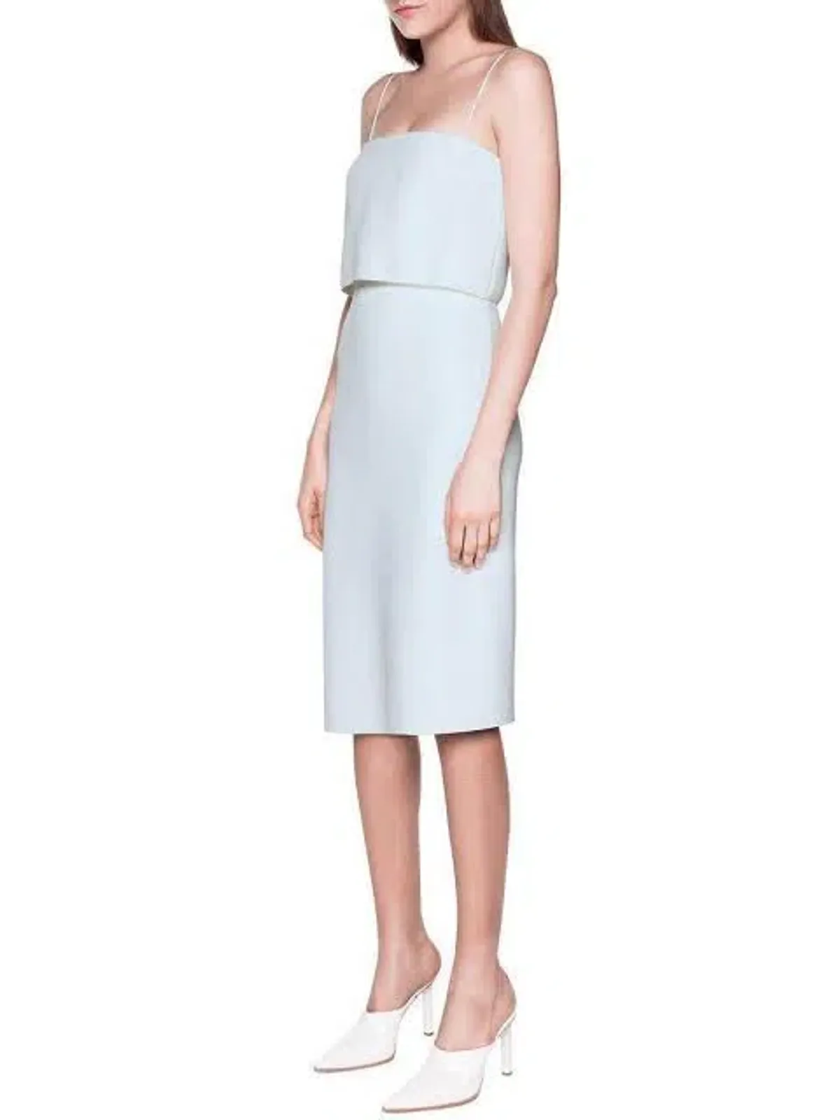 Dion Lee Blue Column Midi Dress Blue Size AU 6 - Image 2